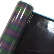 Colorful Rainbow Reflective Iron on Adhesive Reflective Tape Heat Transfer Vinyl Logo for Clothing